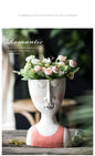 Face Figurine Sculpture Planter