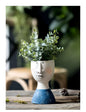 Face Figurine Sculpture Planter