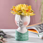 Face Figurine Sculpture Planter