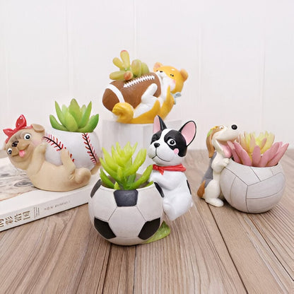 Sporty Dog Succulent Planter