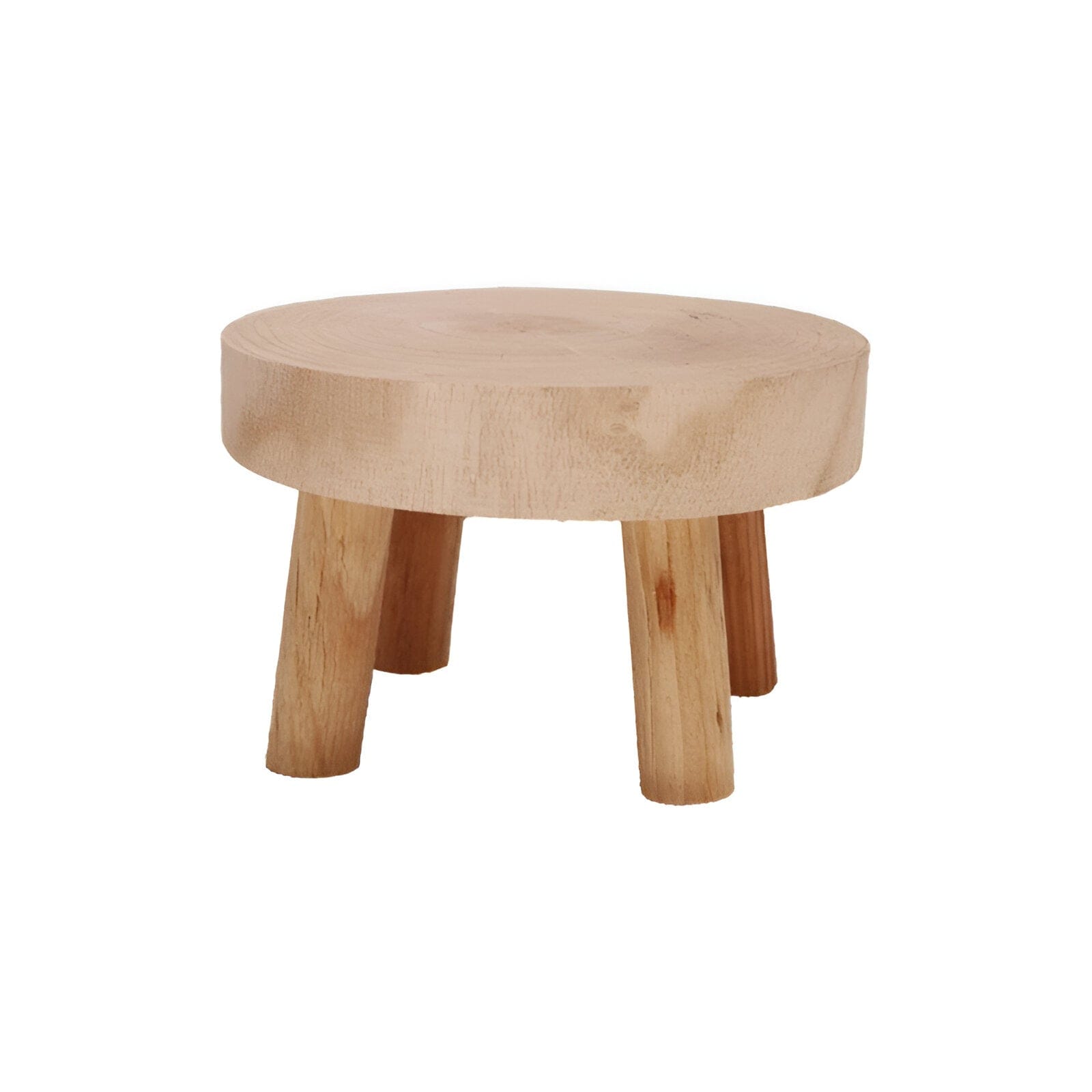 Wooden Plant Stand Stool