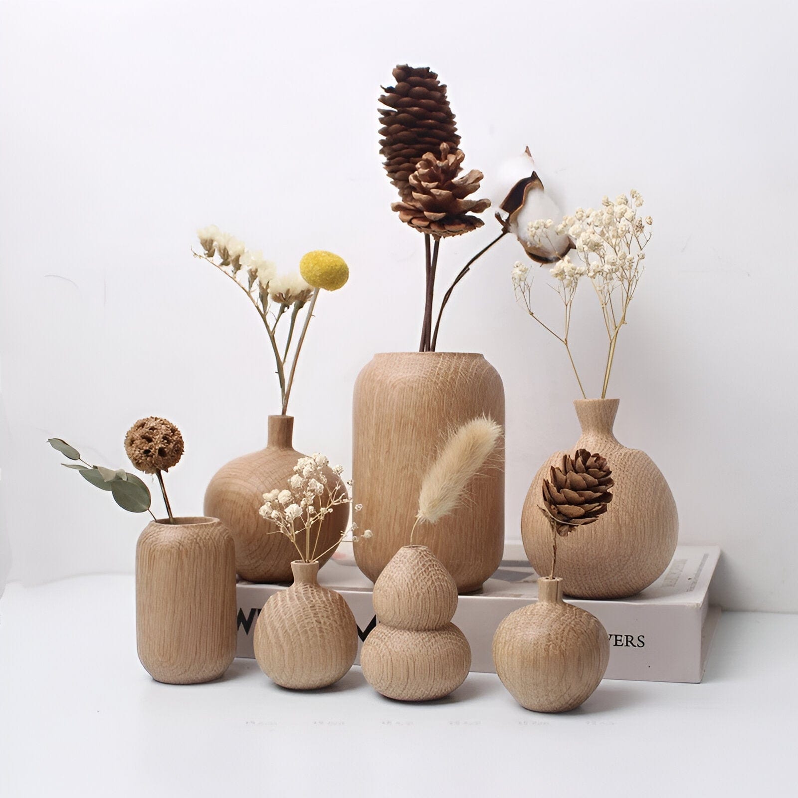 Retro Wooden Vase