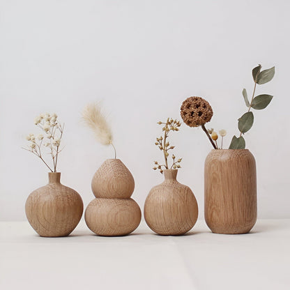 Retro Wooden Vase