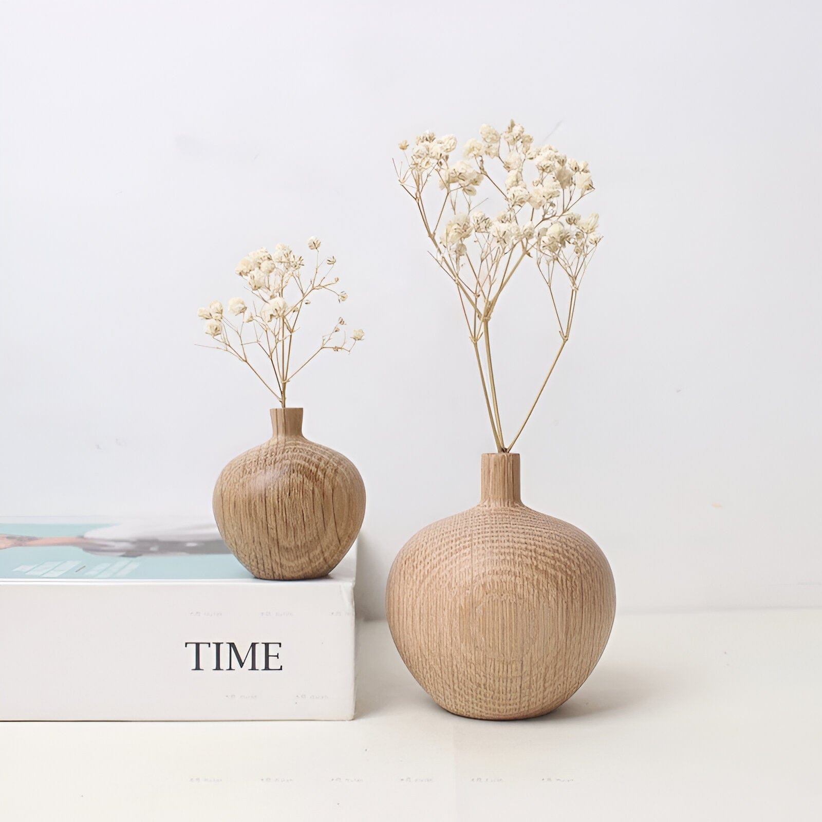 Retro Wooden Vase