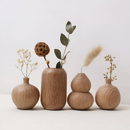 Retro Wooden Vase