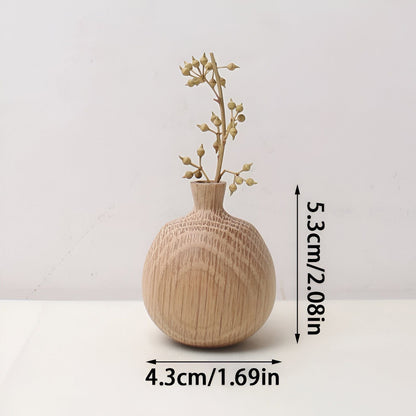 Retro Wooden Vase