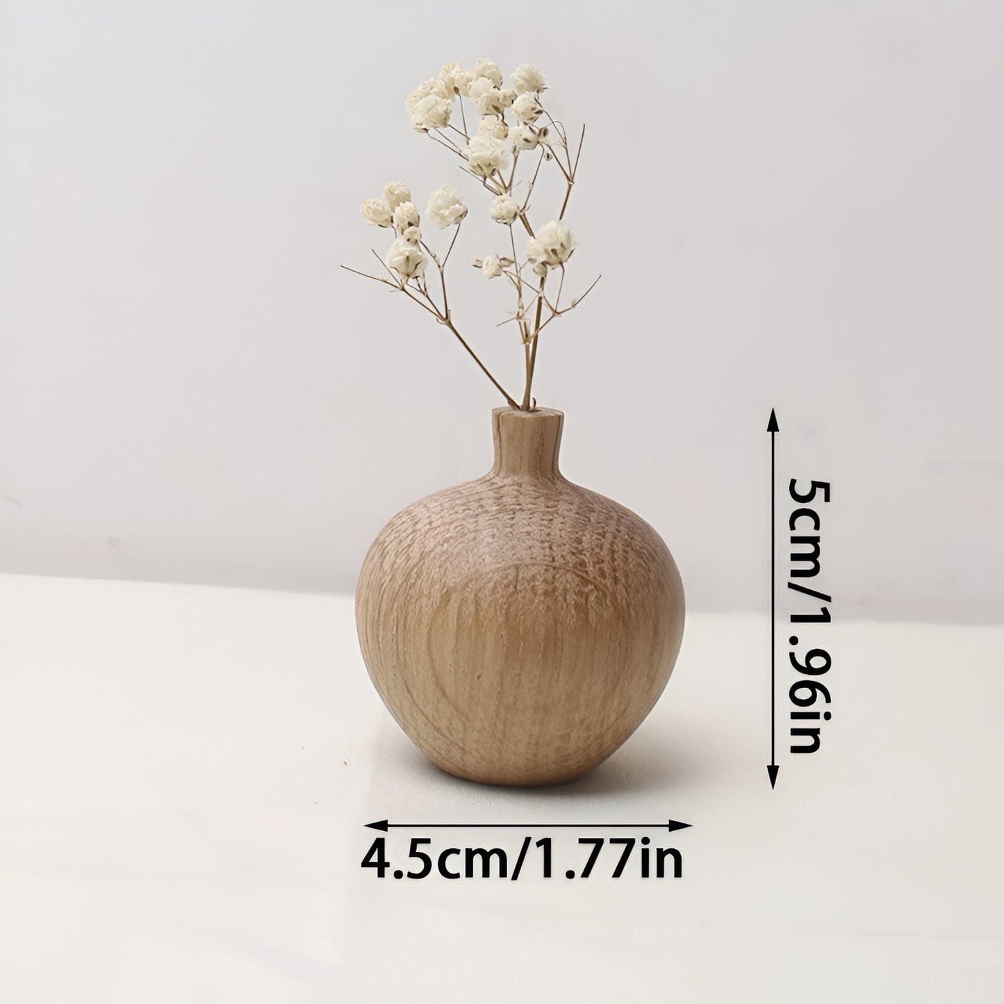 Retro Wooden Vase