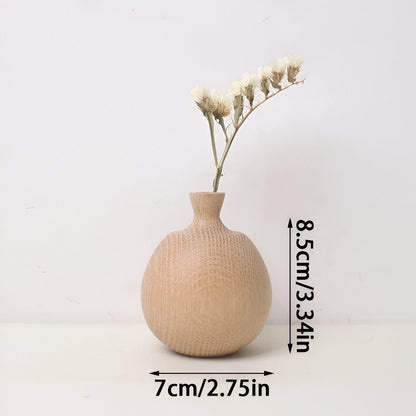 Retro Wooden Vase