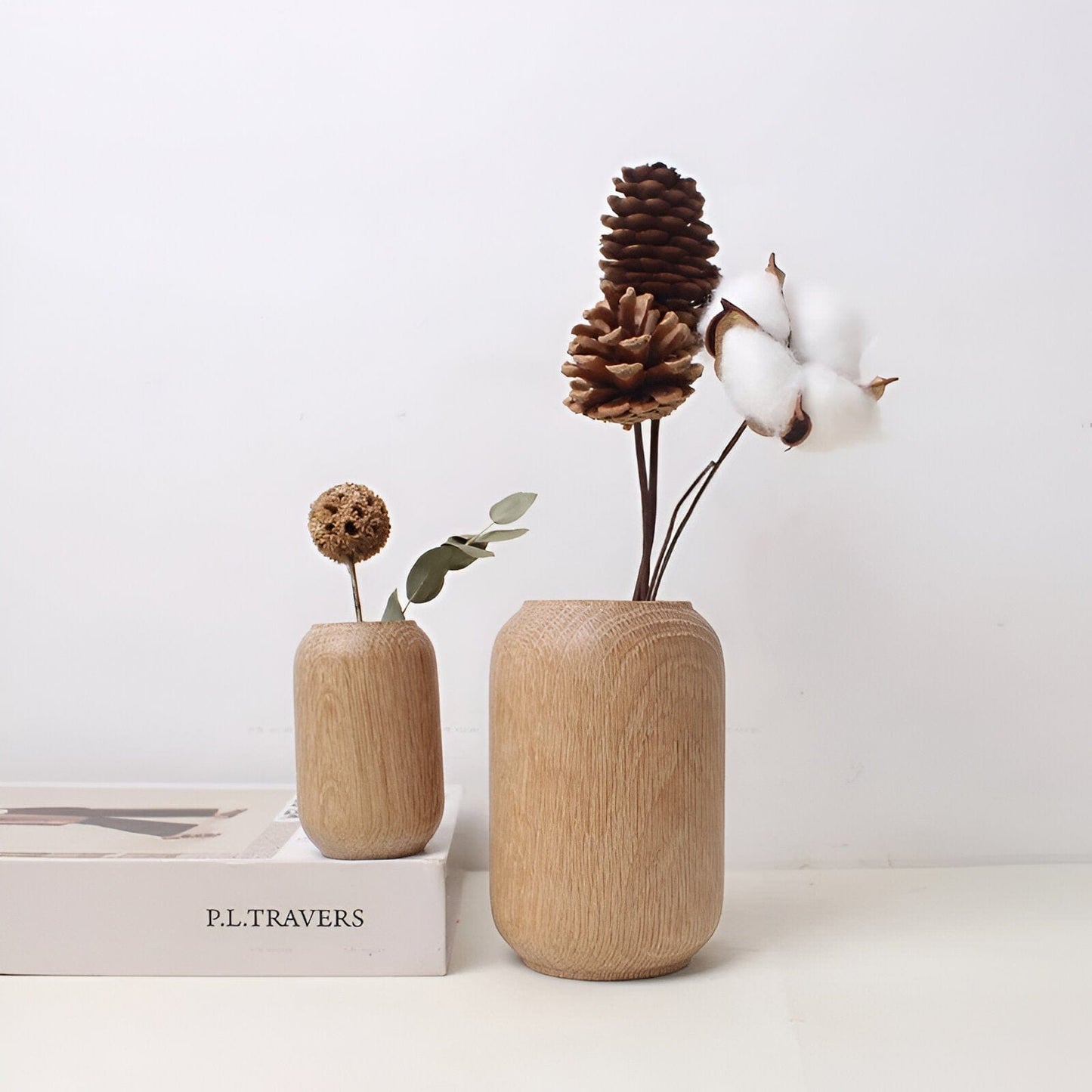 Retro Wooden Vase