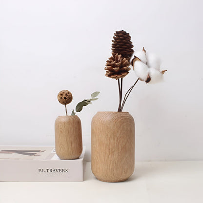 Retro Wooden Vase