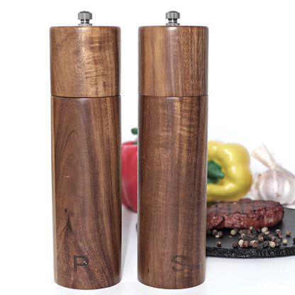 Acacia Wood Salt & Pepper Mills