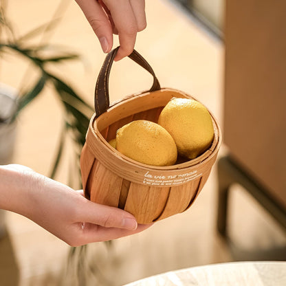 Parisian Wooden Planter Storage Basket