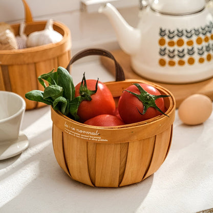 Parisian Wooden Planter Storage Basket