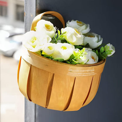 Parisian Wooden Planter Storage Basket