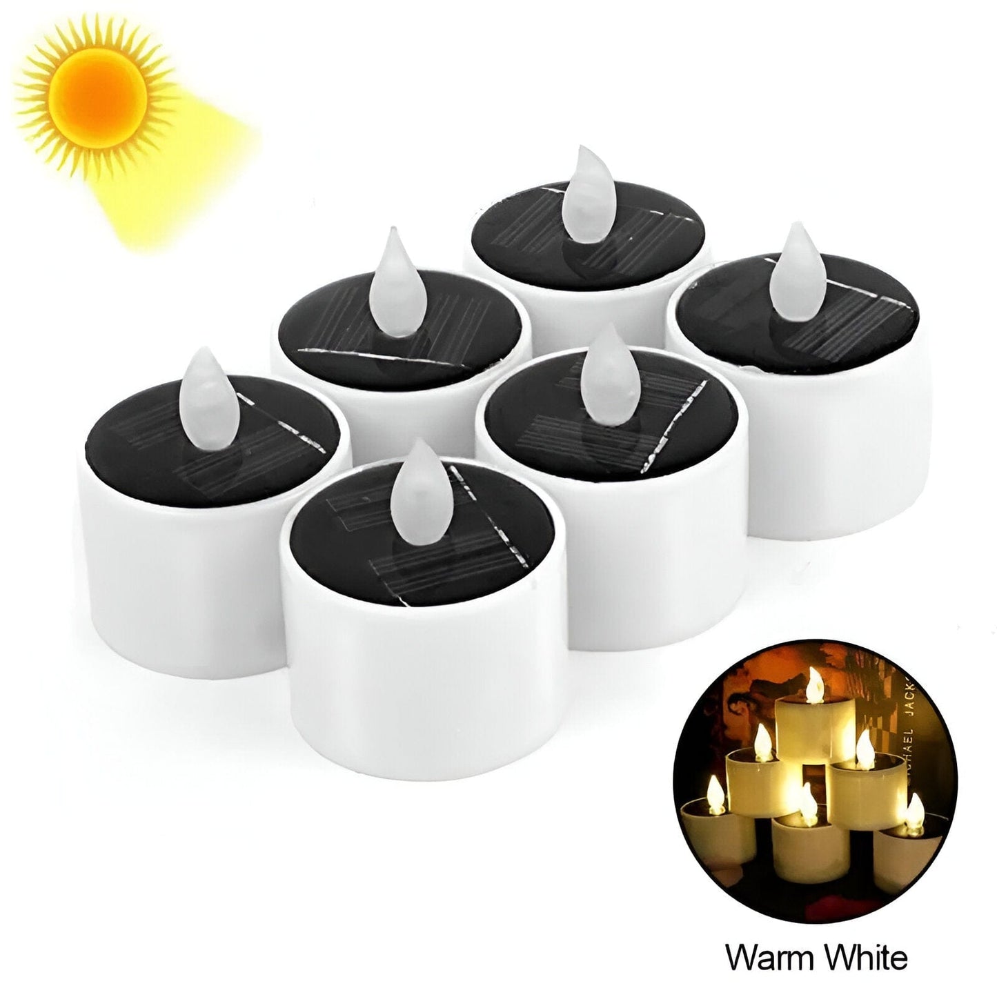 Solar LED Candle Light